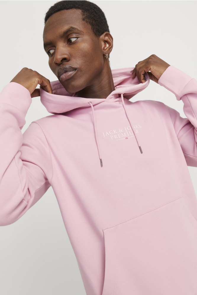 JPRBLUARCHIE SWEAT HOOD NOOS 12216335 Pink Nectar